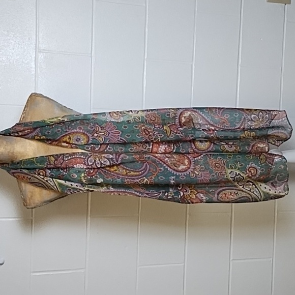 Paisley Print Scarf Approximately 19"w x 82" L - Picture 1 of 10